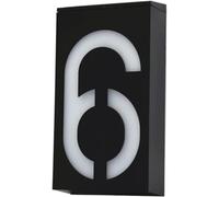 Numéros De Porte Numéros De Maison pour L’extérieur Numéro De Maison Plaque De Porte à énergie Solaire Plaque D’adresse Numéro De Maison Lumières De Porche Extérie, 6