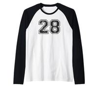 Numéros de Sport Vintage 28 Vingt-Huit Manche Raglan