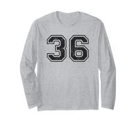 Numéros de Sport Vintage 36 Trente-Six Manche Longue