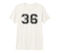 Numéros de Sport Vintage 36 Trente-Six T-Shirt Haut de Gamme