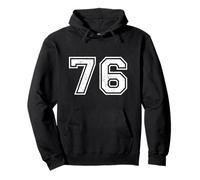 Numéros de Sport Vintage 76 Soixante-Seize Sweat à Capuche