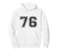 Numéros de Sport Vintage 76 Soixante-Seize Sweat à Capuche