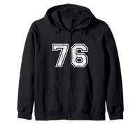 Numéros de Sport Vintage 76 Soixante-Seize Sweat à Capuche