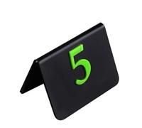 Numéros de table 1 à 10/20/30/40/50 en acrylique avec numéros de table numériques 3D double face, modernes et minimalistes pour réception de mariage, fête, banquet, restaurant, café (vert, 1 à 30)