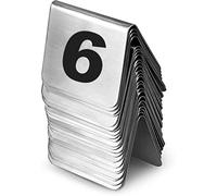 numéros de table, Carte de siège, acier inoxydable, 1-50/100, barres(2 * 2Inch 1 to 50)