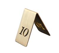 Numéros de Table debout Double face creux, 5 pièces, plaques signalisation bureau, Restaurant, café, Bar, marqueur en laiton, carte siège réservée Pour BAanquet, Service(10)