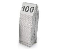 Numéros De Table En Acier Inoxydable, 1 À 100 Cartes De Numéro De Table, Numéros De Table De Restaurant, Café, Bar, Fournitures De Fête D'anniversaire De Mariage 1,97 × 1,57 Pouces(91 to 100)