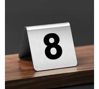 Numéros De Table En Acier Inoxydable, Double Face Carte De Siège De Mariage, 1-25 1-50 1-100 Réutilisables Empilable Numéros, Pour Mariage, Réception, Restaurant, Cafés, Bars(Black,1-25)