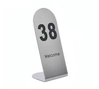 Numéros de table en acier inoxydable, Numéros de Tableau en acier inoxydable L Type V Numéros 1-100 for les fêtes de restaurants(V Type,1-50)