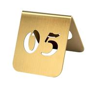 Numéros de table en acier inoxydable, plaques d'identification, chiffres, design en forme de tente, affichage numérique double face, convient pour mariage, banquet, événement, décoration de fête.