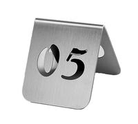 Numéros de table en acier inoxydable, plaques d'identification, chiffres, design en forme de tente, affichage numérique double face, convient pour mariage, banquet, événement, décoration de fête.