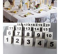 Numéros de Table En Acier Inoxydable Pour Restaurants Et Cafés, Numéros de 1 À 50/100, Empilables, Faciles À Plet Peu Encombrants, Cartes de Numéros de Table Recto-Verso/Sier/1 To 100
