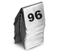 Numéros de Table En Acier Inoxydable, Recto-Verso, Empilables, Gain de Place, de 1 À 50/100, Pour Restaurants Et Cafés./1-50/50 * 40 * 35Mm/2 * 1.5 * 1.4 in