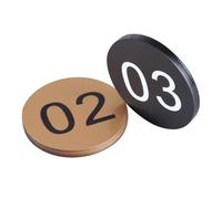 Numéros de Table En Acrylique Plaque D'Immatriculation de Restaurant Étiquette Autocollante Numéros de MaisonDécoloration Et Étanche/5Cm D/1 To 50