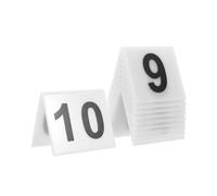 Numéros de Table en forme V, Double face, fond blanc, lettres noires, signes Restaurant, marqueurs preuves réutilisables, 10 pièces Pour Mariages, Restaurants