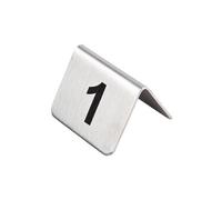 Numéros de Table en Inox - Numéro 11- 20 - - - Inox 51x38x35mm