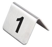 Numéros de Table en Inox - Numéro 11- 20 - Olympia - - Inox 51x38x35mm G