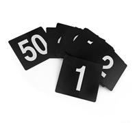 Numéros de table en plastique double face pour identification de table, restaurants, entreprises de restauration et lieux