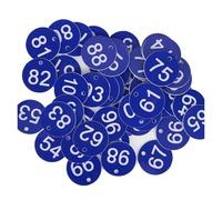 Numéros de table en plastique, Étiquettes rondes à numéros séquentiels gravés en ABS, 100 pièces, 3.5cm
