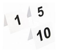 Numéros de table en plastique - Le lot de 1 à 10 - - Plastique