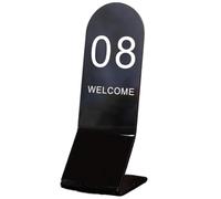 Numéros de table for mariages, supports numérotés en acrylique - Signalétique for tables de restaurants, banquets et hôtels, idéale for les événements et les repas(Black,91 100)
