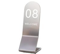 Numéros de table for mariages, supports numérotés en acrylique - Signalétique for tables de restaurants, banquets et hôtels, idéale for les événements et les repas(Clear,61 70)