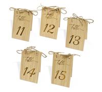 Numéros de Table Mariage 5 Pcs Wooden Wedding Table Number Set,Reusable Seating Chart Card For Events Or Catering Decoration(Numbers 11-15)