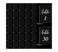 Numéros de Table Mariage 50 PCS Clear Acrylic Wedding Table Number Plate DIY Blank Party Banquet Label