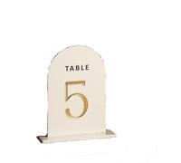 Numéros de Table Mariage Frosted Acrylic Table Numbers Black Sign Wedding Decor Party Signage with 1-20 Gold White Seat Label(White,Table Number 1-5)
