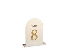 Numéros de Table Mariage Frosted Acrylic Table Numbers Wedding Decor Gold Signs For Stationery Reception(Type 2,Table 1-12)