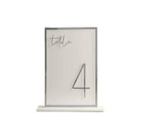 Numéros de Table Mariage Gold Table Numbers Acrylic Wedding Centerpieces Decor numbers for Reception(Type 2,No. 1-5(10x15cm))