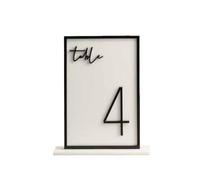 Numéros de Table Mariage Gold Table Numbers Acrylic Wedding Centerpieces Decor numbers for Reception(Type 3,No.1-20 (12x18cm))