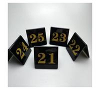 Numéros de table, Numéros de table en acrylique style tente noir 3,1 x, pouces, plusieurs options(91-100)