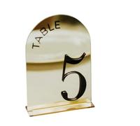 Numéros de table Numéros de Table mariage miroir doré, signes décor 3D avec support(PURPLE,Table 1-3)