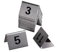 Numéros de table pour mariage 1-15 numéros de table restaurant style tente en acier inoxydable pour fête réception