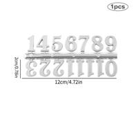 Numéros D'horloge Chiffres Romains Arabes Restaurer Les Chiffres D'horloge Accessoires Bricolage Résine Époxy Horloge Moules Accessoires - Type Arabic Number-Sliver