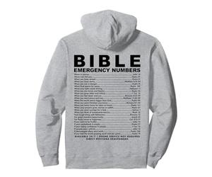 Numéros d'urgence bibliques Disponibles 24h/24, 7j/7, Cadeau chrétien Sweat à Capuche
