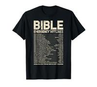 Numéros d'urgence de la Bible Verse de la Bible Dieu Jésus T-Shirt