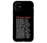 Numéros d'urgence Versets de la Bible Call Upon Me in Time of Need Coque pour iPhone 11