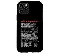 Numéros d'urgence Versets de la Bible Call Upon Me in Time of Need Coque pour iPhone 11 Pro