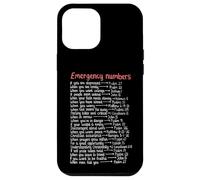Numéros d'urgence Versets de la Bible Call Upon Me in Time of Need Coque pour iPhone 12 Pro Max
