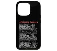 Numéros d'urgence Versets de la Bible Call Upon Me in Time of Need Coque pour iPhone 13 Pro