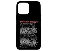 Numéros d'urgence Versets de la Bible Call Upon Me in Time of Need Coque pour iPhone 13 Pro Max