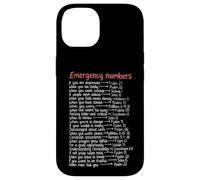 Numéros d'urgence Versets de la Bible Call Upon Me in Time of Need Coque pour iPhone 14