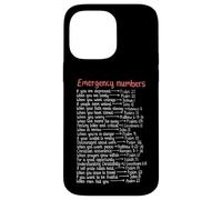 Numéros d'urgence Versets de la Bible Call Upon Me in Time of Need Coque pour iPhone 14 Pro Max