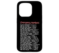 Numéros d'urgence Versets de la Bible Call Upon Me in Time of Need Coque pour iPhone 15 Pro