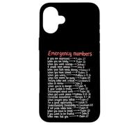 Numéros d'urgence Versets de la Bible Call Upon Me in Time of Need Coque pour iPhone 16 Plus