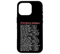 Numéros d'urgence Versets de la Bible Call Upon Me in Time of Need Coque pour iPhone 16 Pro