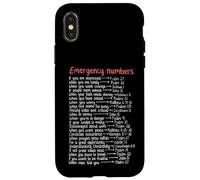 Numéros d'urgence Versets de la Bible Call Upon Me in Time of Need Coque pour iPhone X/XS