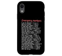 Numéros d'urgence Versets de la Bible Call Upon Me in Time of Need Coque pour iPhone XR